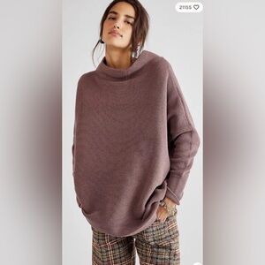 Free People Mauve Crewneck Sweater